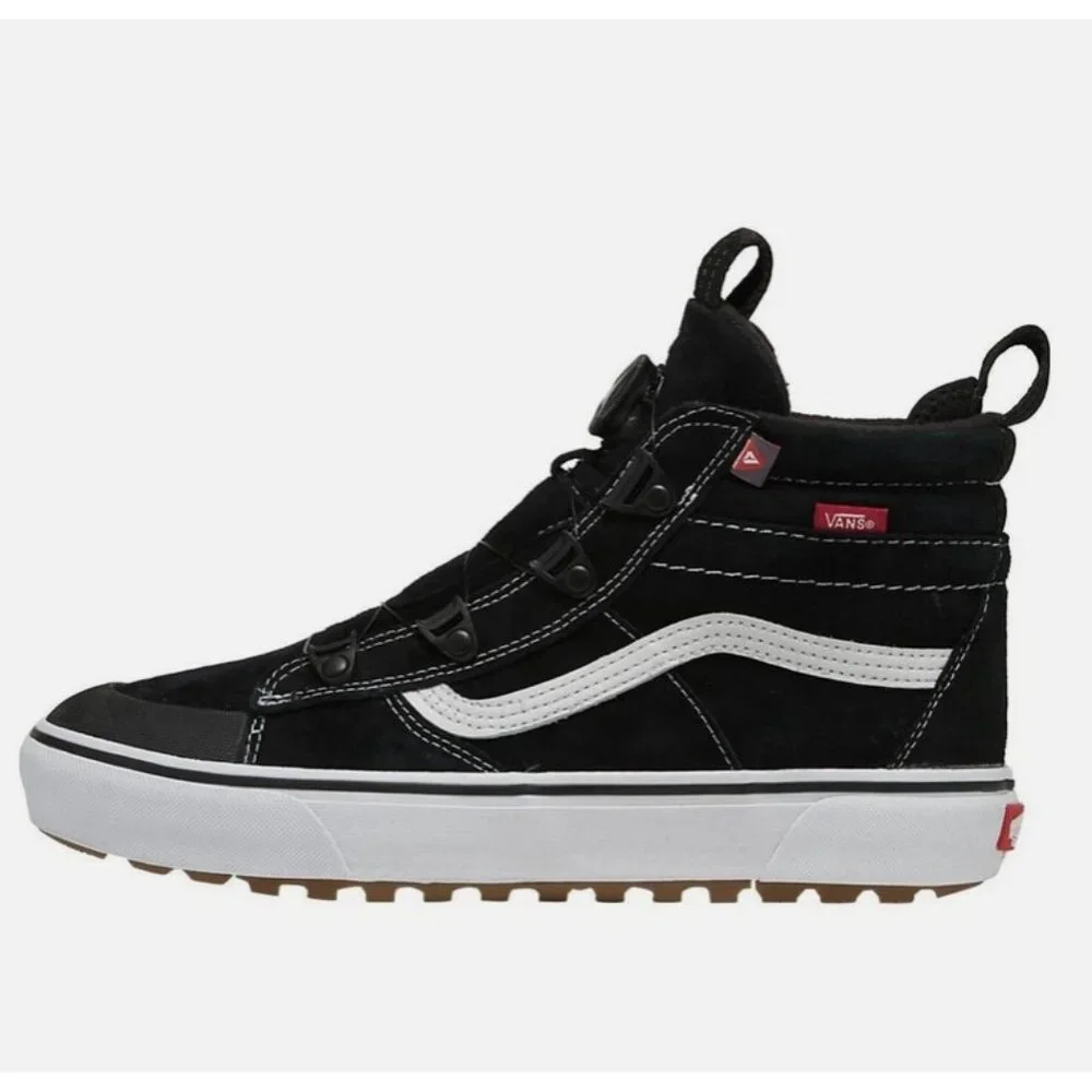 Vans Sk8-Hi MTE Boa Winter Shoes, Black/True White, Men's To. 9.5, - Picture 2 of 6